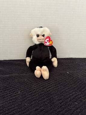 Ty Beanie Baby Mooch the Monkey Plush Rare Retired 1998